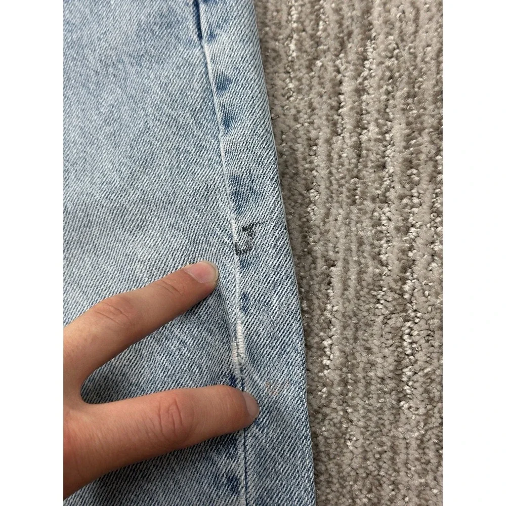 Levi's 550 Denim Shorts Mens 36 Light Blue Vintage Orange Tab Relaxed Fit 90s